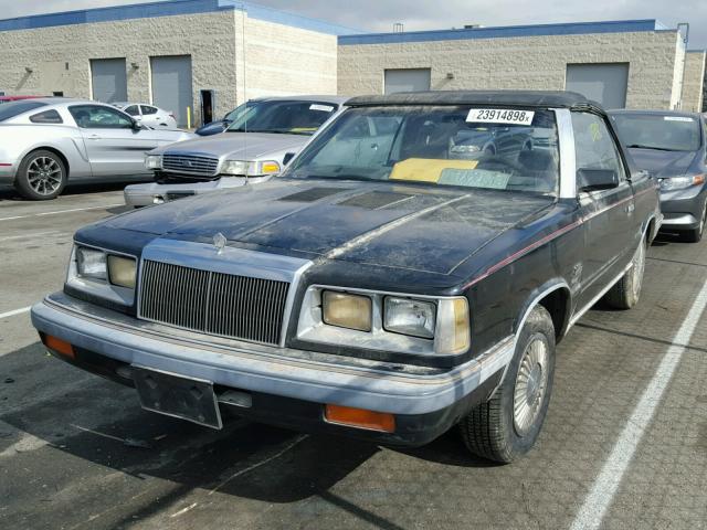 1C3BC55E3GG137053 - 1986 CHRYSLER LEBARON 黑色 照片 2