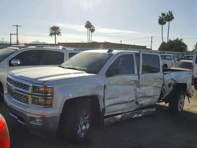 3GCUKSEC3FG433519 - 2015 CHEVROLET SILVERADO WHITE photo 2