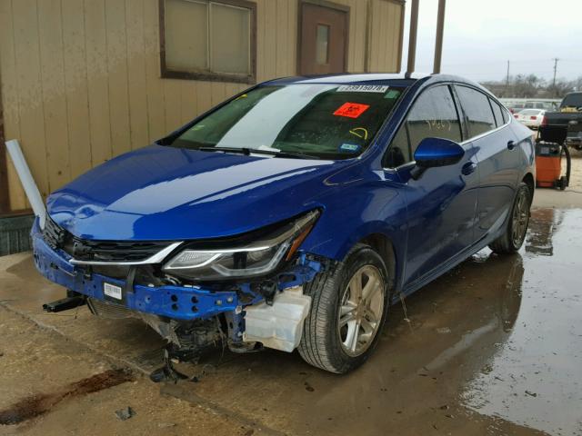 1G1BE5SM4G7327471 - 2016 CHEVROLET CRUZE LT BLUE photo 2