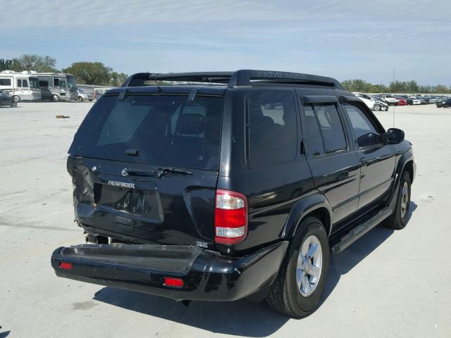 JN8DR09Y94W920815 - 2004 NISSAN PATHFINDER BLACK photo 4