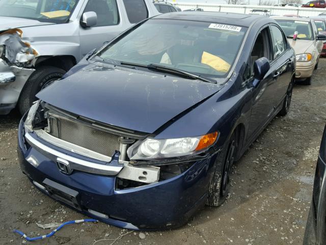 JHMFA16846S011914 - 2006 HONDA CIVIC EX Կապույտ լուսանկար 2