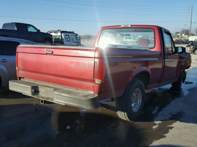 1FTDF15Y1RNB55337 - 1994 FORD F150 MAROON photo 4