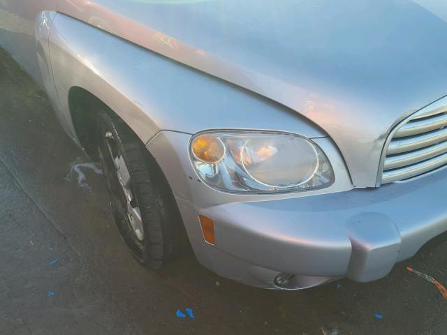 3GNBAAFW0BS561924 - 2011 CHEVROLET HHR LS SILVER photo 9