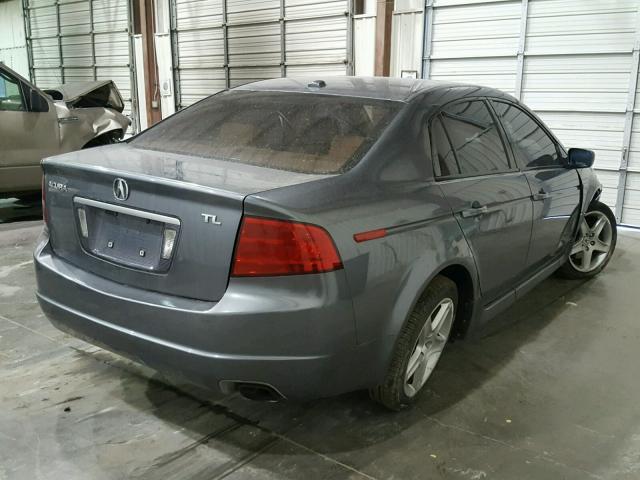 19UUA66255A071577 - 2005 ACURA TL GRAY photo 4