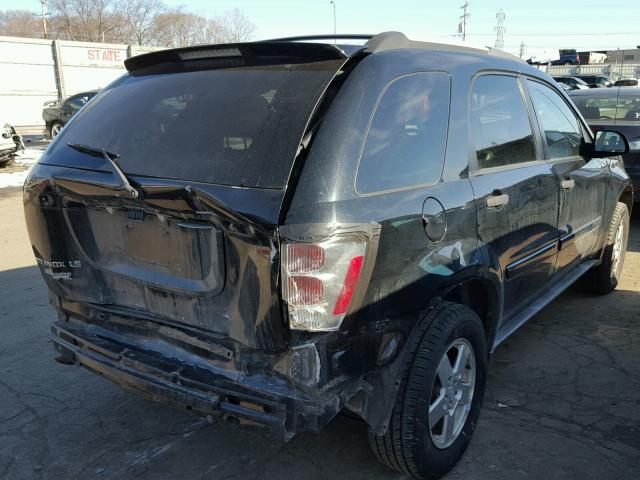 2CNDL13F756059717 - 2005 CHEVROLET EQUINOX LS BLACK photo 4