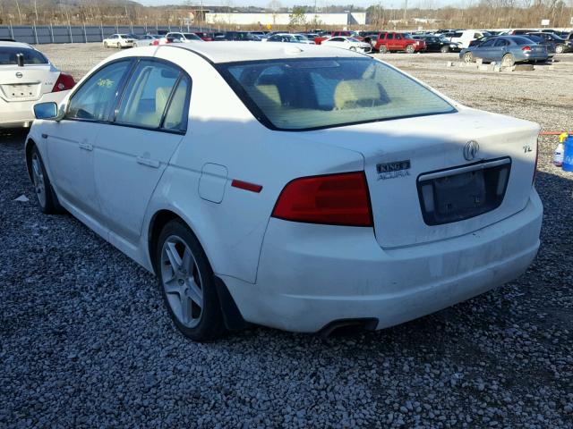 19UUA66245A055290 - 2005 ACURA TL WHITE photo 3