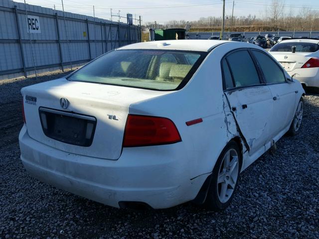 19UUA66245A055290 - 2005 ACURA TL WHITE photo 4