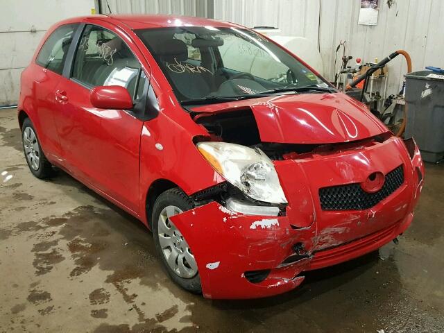 JTDJT923085215674 - 2008 TOYOTA YARIS RED photo 1