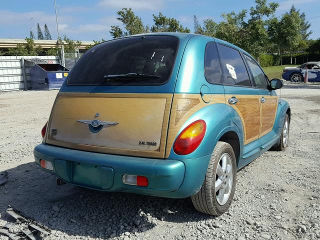 3C8FY68864T214644 - 2004 CHRYSLER PT CRUISER TEAL photo 4