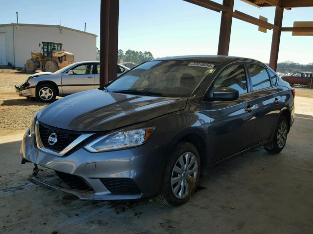 3N1AB7AP7HL638301 - 2017 NISSAN SENTRA S GRAY photo 2