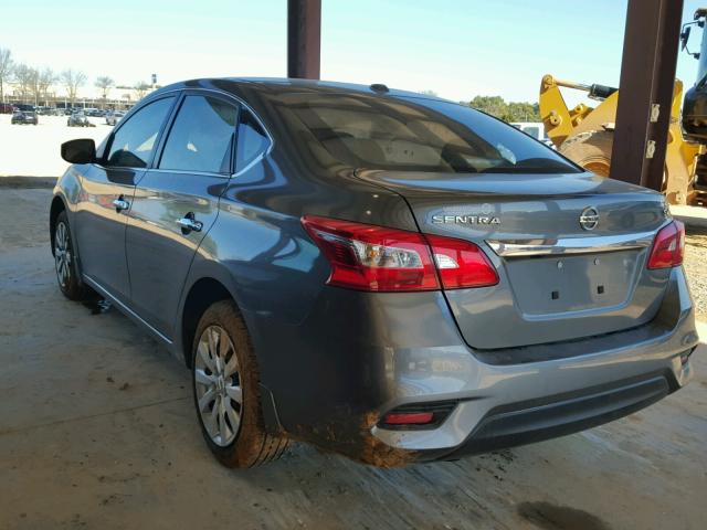 3N1AB7AP7HL638301 - 2017 NISSAN SENTRA S GRAY photo 3