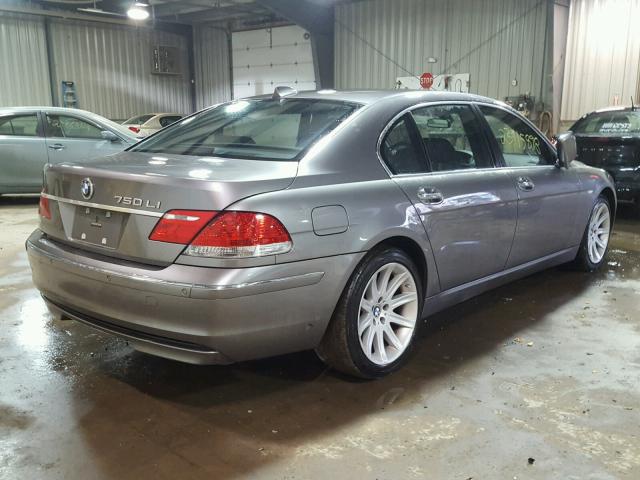 WBAHN83586DT63543 - 2006 BMW 750 LI SILVER photo 4