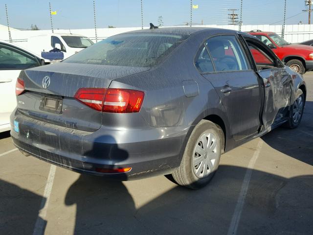 3VW1K7AJ3FM304814 - 2015 VOLKSWAGEN JETTA BASE 灰色 照片 4