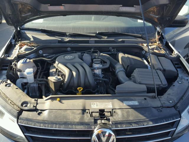 3VW1K7AJ3FM304814 - 2015 VOLKSWAGEN JETTA BASE GRAY photo 7