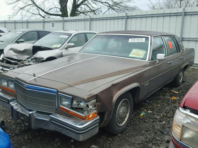 1G6AD6981D9238223 - 1983 CADILLAC DEVILLE BROWN photo 2