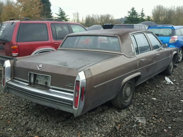1G6AD6981D9238223 - 1983 CADILLAC DEVILLE BROWN photo 4