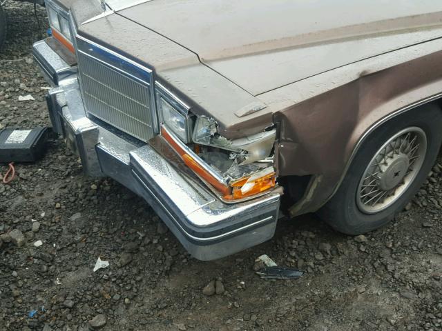 1G6AD6981D9238223 - 1983 CADILLAC DEVILLE BROWN photo 9