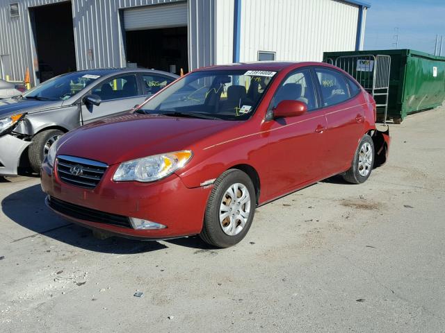 KMHDU46D79U746759 - 2009 HYUNDAI ELANTRA GL MAROON photo 2