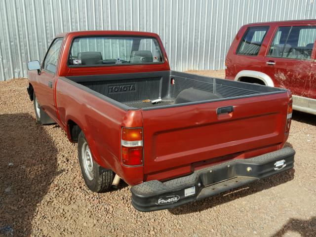 4TARN81A6NZ046302 - 1992 TOYOTA PICKUP 1/2 RED photo 3