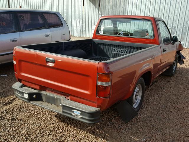 4TARN81A6NZ046302 - 1992 TOYOTA PICKUP 1/2 RED photo 4