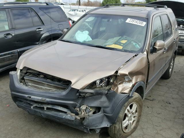 SHSRD78842U003382 - 2002 HONDA CR-V EX BROWN photo 2