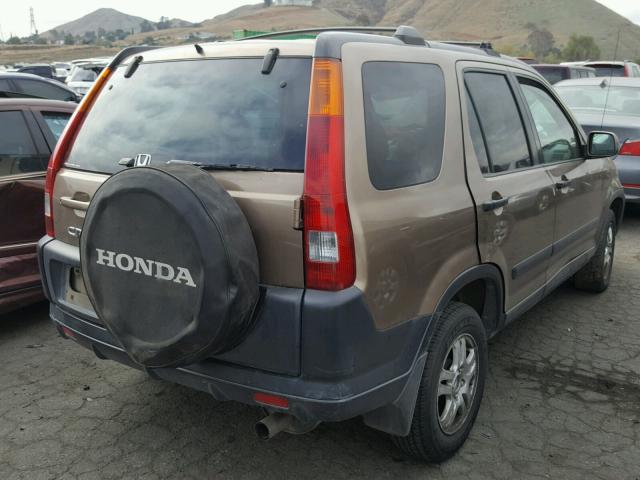 SHSRD78842U003382 - 2002 HONDA CR-V EX BROWN photo 4