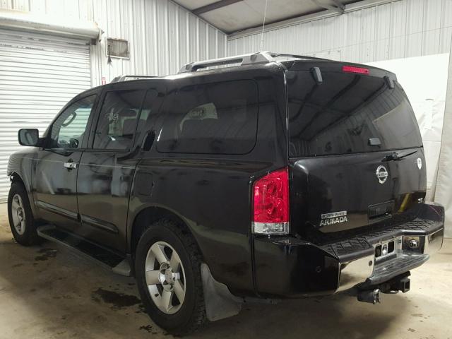 5N1AA08A64N713634 - 2004 NISSAN ARMADA SE BLACK photo 3