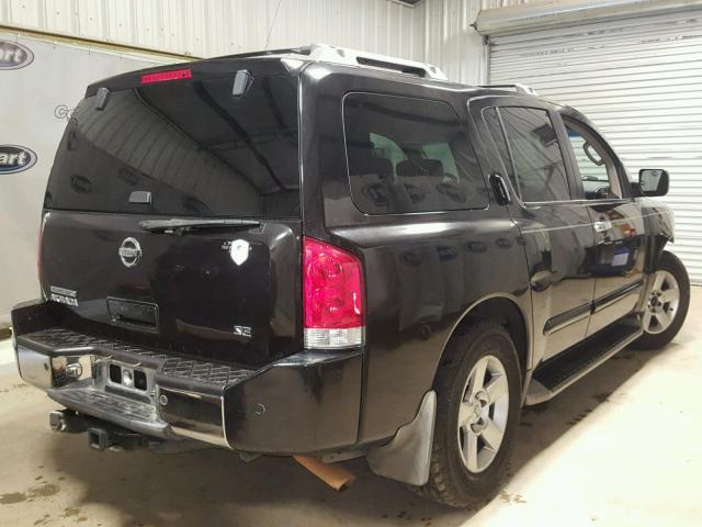 5N1AA08A64N713634 - 2004 NISSAN ARMADA SE BLACK photo 4