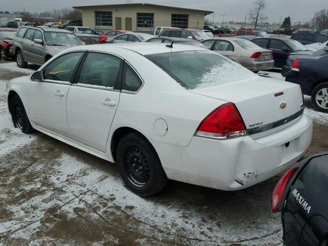 2G1WA5EK8A1166280 - 2010 CHEVROLET IMPALA LS WHITE photo 3