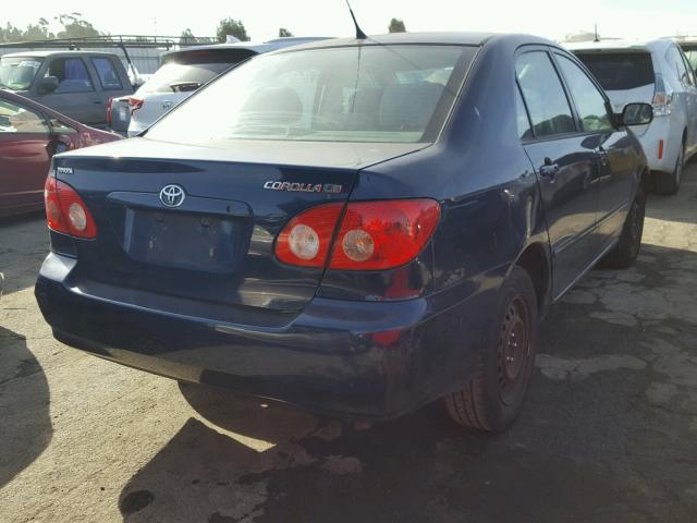 1NXBR30E25Z420320 - 2005 TOYOTA COROLLA CE BLUE photo 4