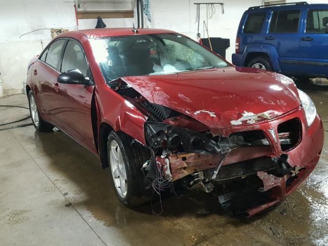 1G2ZG57N784275164 - 2008 PONTIAC G6 BASE RED photo 1