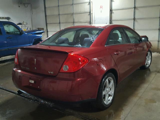 1G2ZG57N784275164 - 2008 PONTIAC G6 BASE RED photo 4