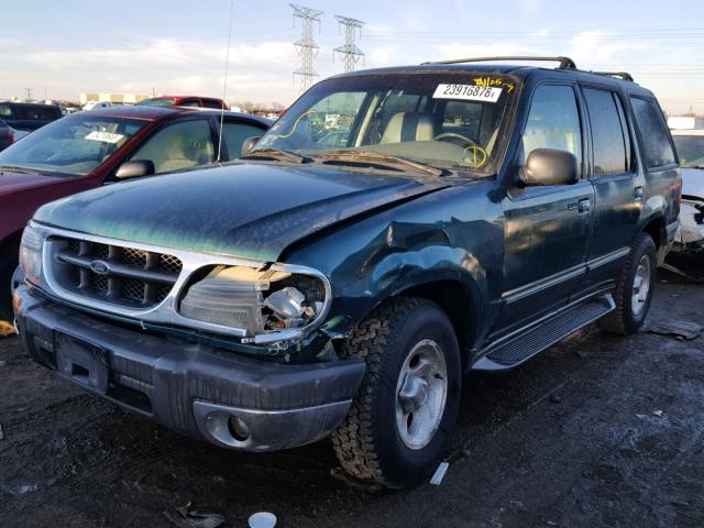 1FMZU34EXXZA56189 - 1999 FORD EXPLORER GREEN photo 2