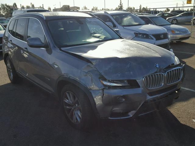 5UXWX9C53E0D21461 - 2014 BMW X3 XDRIVE2 CHARCOAL photo 1