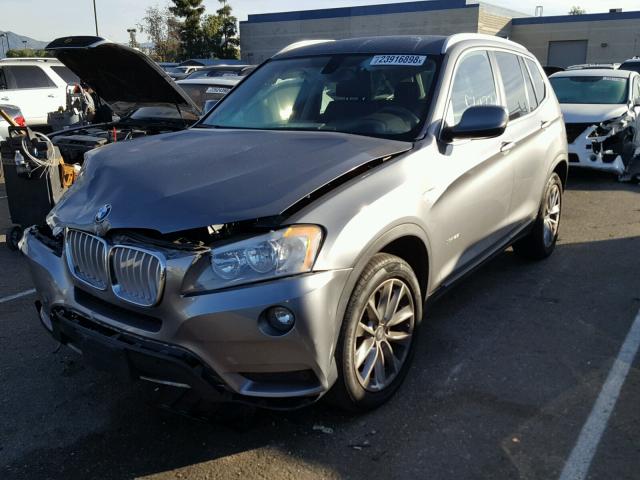 5UXWX9C53E0D21461 - 2014 BMW X3 XDRIVE2 CHARCOAL photo 2