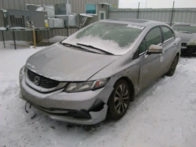 2HGFB2F59FH004962 - 2015 HONDA CIVIC LX SILVER photo 2