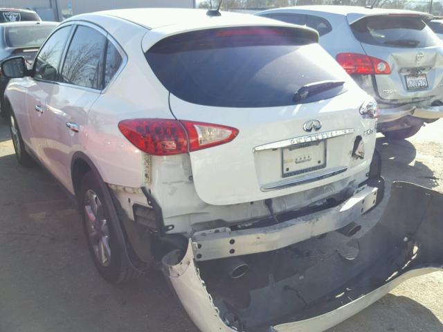 JNKAJ09F78M353024 - 2008 INFINITI EX35 BASE WHITE photo 3