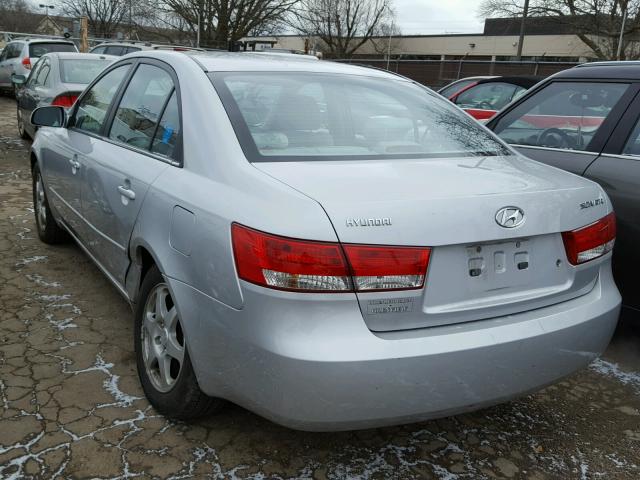 KMHEU46C86A105709 - 2006 HYUNDAI SONATA GLS SILVER photo 3