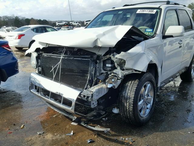 1FMCU04G69KC85924 - 2009 FORD ESCAPE LIM WHITE photo 9