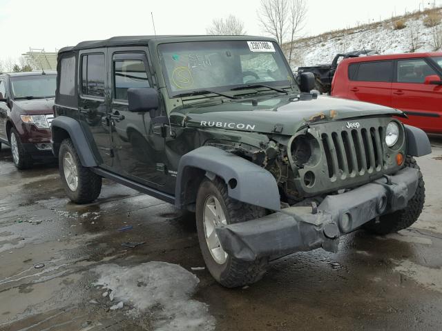 1J8GA69118L546223 - 2008 JEEP WRANGLER U GREEN photo 1