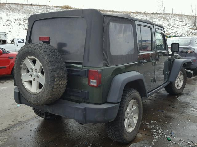 1J8GA69118L546223 - 2008 JEEP WRANGLER U GREEN photo 4