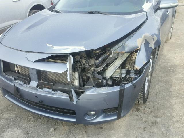 1N4AA5AP3AC826891 - 2010 NISSAN MAXIMA S BLUE photo 9