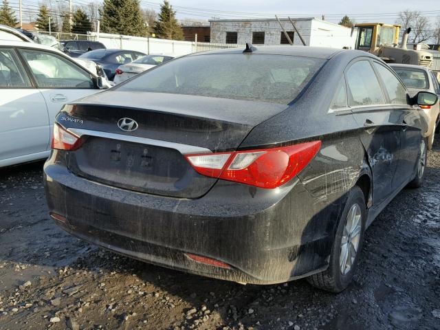 5NPEB4AC1DH735921 - 2013 HYUNDAI SONATA GLS BLACK photo 4