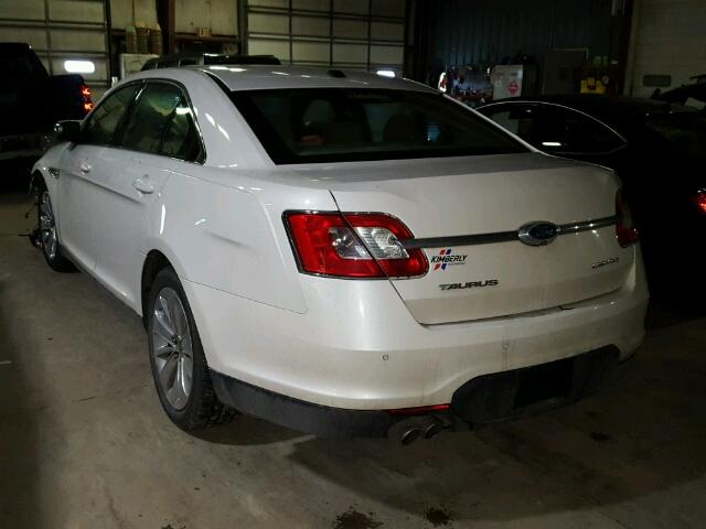 1FAHP2FWXBG131135 - 2011 FORD TAURUS LIM WHITE photo 3