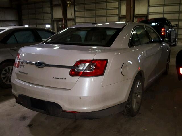 1FAHP2FWXBG131135 - 2011 FORD TAURUS LIM WHITE photo 4