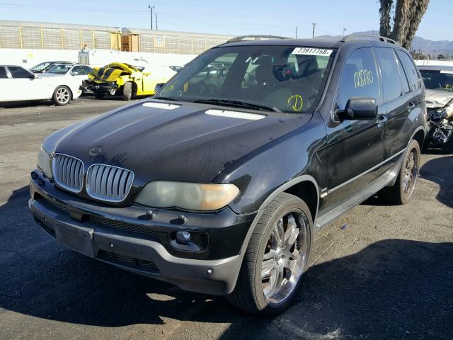 5UXFB53535LV12591 - 2005 BMW X5 4.4I BLACK photo 2