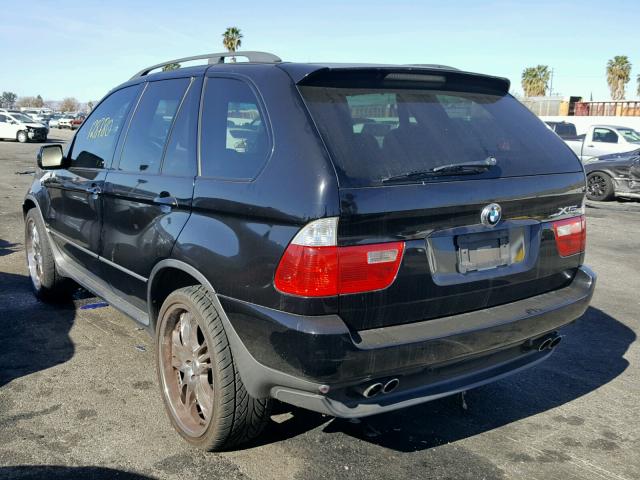 5UXFB53535LV12591 - 2005 BMW X5 4.4I BLACK photo 3