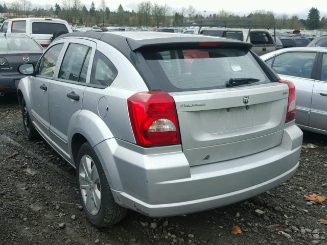 1B3HB48BX7D255463 - 2007 DODGE CALIBER SX SILVER photo 3