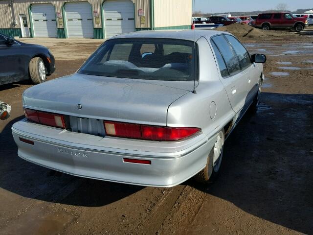 1G4NV5436PC251845 - 1993 BUICK SKYLARK CU SILVER photo 4