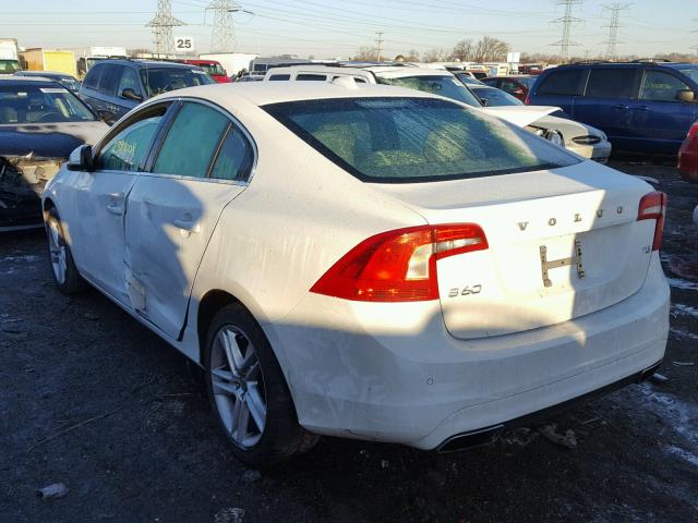 YV126MFB8F1311552 - 2015 VOLVO S60 PREMIE WHITE photo 3